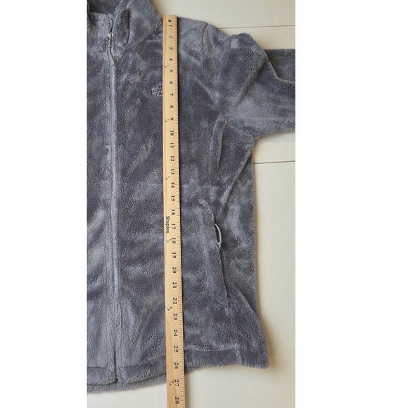 The North Face Womens Fleece Jacket Gray Zip Up Cozy Warm Outerwear Size XL - Picture 12 of 12